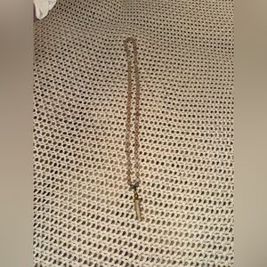 Free people Rose crystal quartz and antler necklace